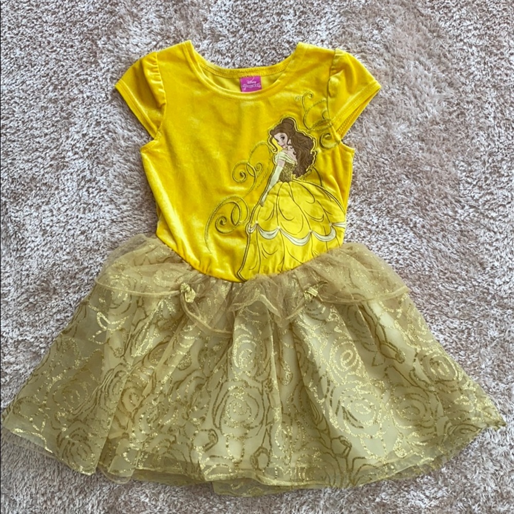 Disney Yellow and Gold Belle Dress